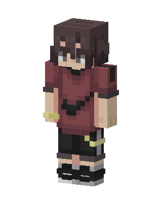 Brown Player Girl Minecraft cute skin