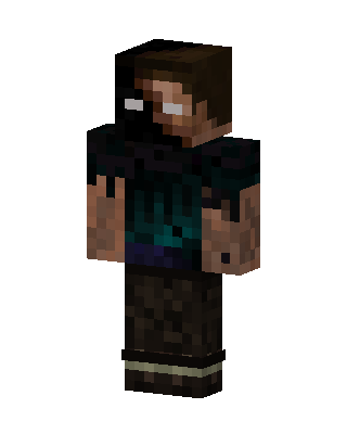 Black Player Boy skin, 3D preview