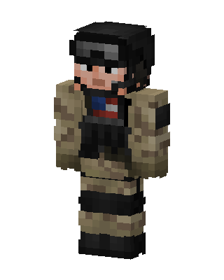 Desert Soldier skin, 3D preview