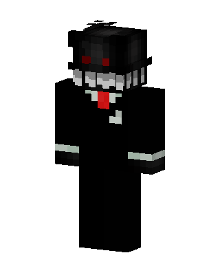 Black Villain Boy skin, 3D preview