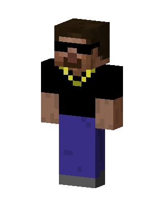 Gold Chain Steve Minecraft skin