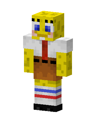 SpongeBob SquarePants skin, 3D preview