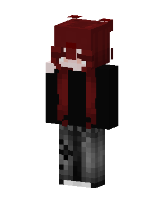 Crimson Hoodie skin, 3D preview