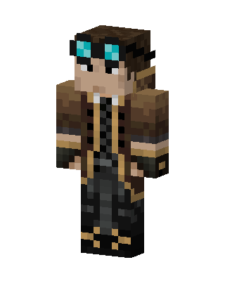 Brown Suit Boy skin, 3D preview