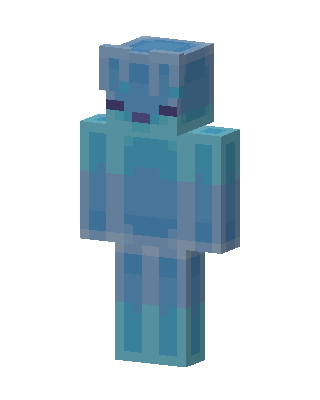Blue Slime skin, 3D preview