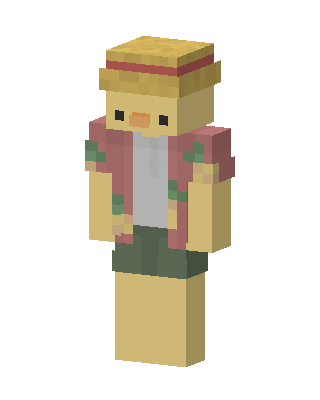 Straw Hat Chick Minecraft skin