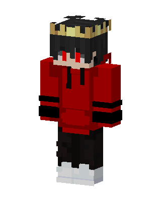 Crowned Red Hoodie Minecraft skin