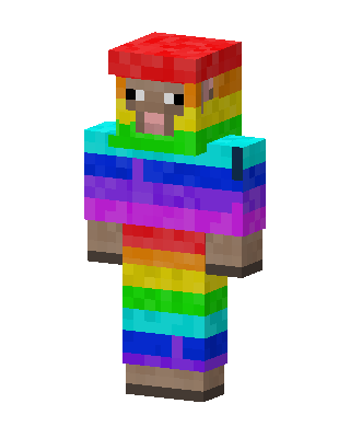 Rainbow Sheep skin, 3D preview