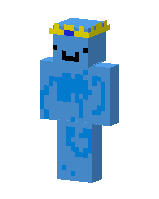 Blue King Minecraft skin