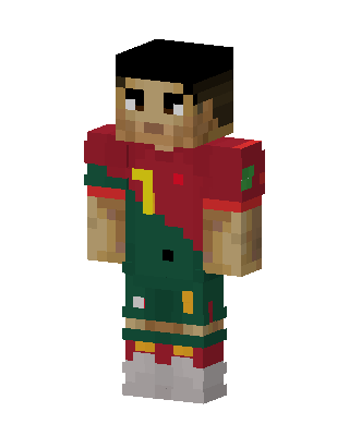 Portugal Footballer skin, 3D preview