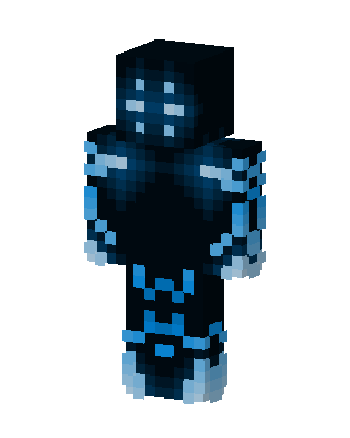 Neon Void Golem Minecraft skin