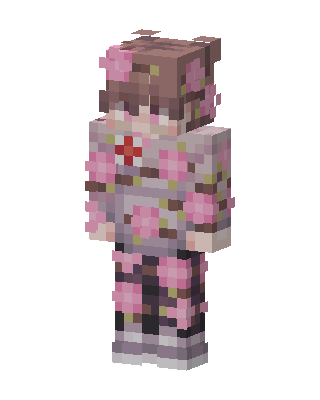 Blossom Nurse skin, 3D preview
