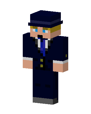 Navy Gentleman Minecraft skin