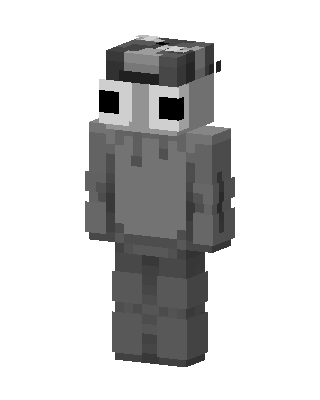 Gray Googly Eyes skin, 3D preview
