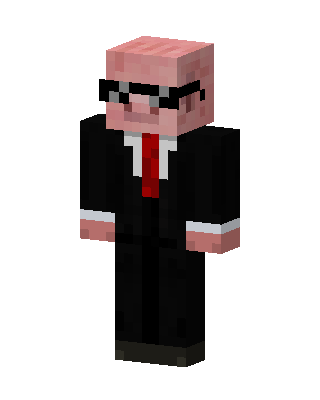 Black Suit Boy skin, 3D preview
