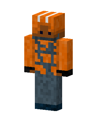 Construction Worker skin, 3D preview