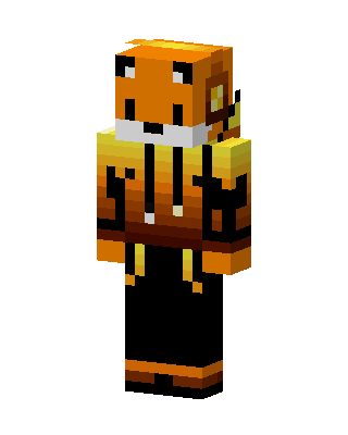 Fox Hoodie skin, 3D preview