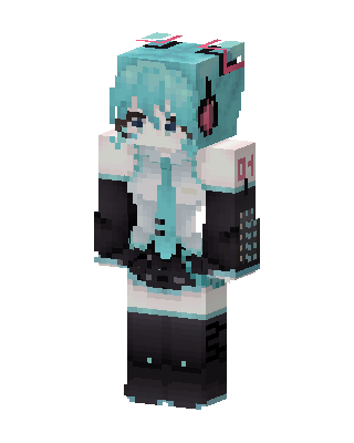 Hatsune Miku Minecraft skin