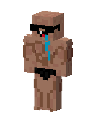 Brown Costume Boy skin, 3D preview