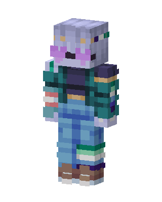 Denim Axolotl skin, 3D preview
