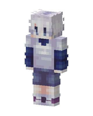 Frosty Hoodie Girl skin, 3D preview