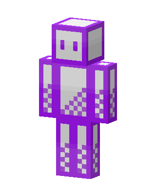 Purple Bot skin, 3D preview