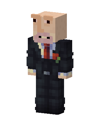 Black Player Boy skin, 3D preview