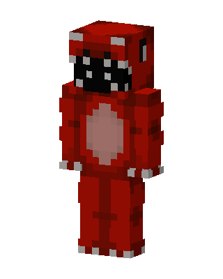 Red Masked Animal skin, 3D preview