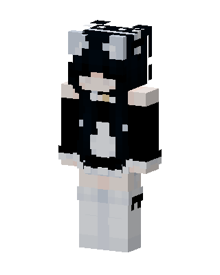 Neko Maid skin, 3D preview