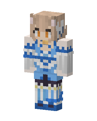 Blue Hero Girl Minecraft skin