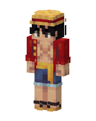 Monkey D. Luffy skin, 3D preview