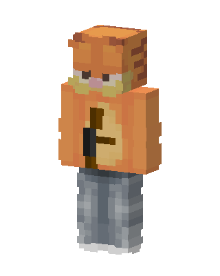 Garfield skin, 3D preview