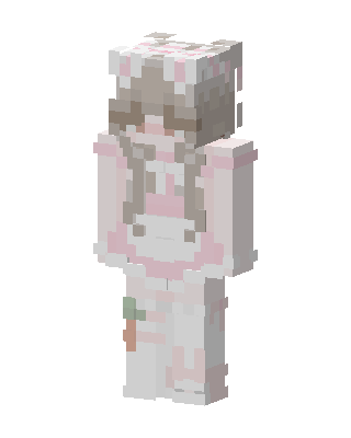 White Animal Girl Minecraft skin