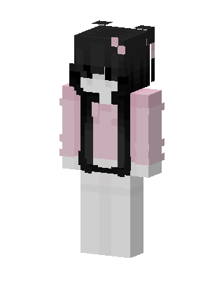 Pink Hoodie Girl Minecraft skin