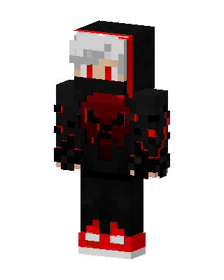 Crimson Hoodie skin, 3D preview