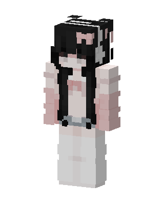 Pink Bow Girl Minecraft skin