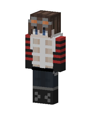 White Gamer Boy skin, 3D preview