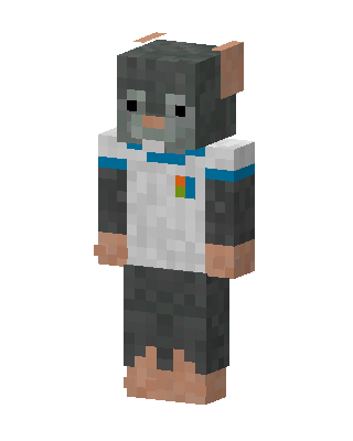 Gray Mouse Minecraft skin