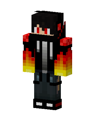 Black Villain Boy skin, 3D preview
