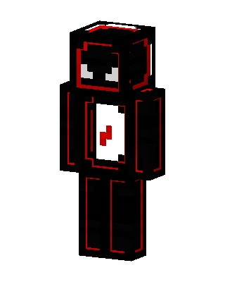 Black Villain Boy skin, 3D preview