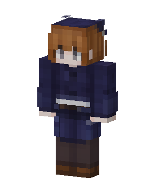 Navy Coat Girl Minecraft skin