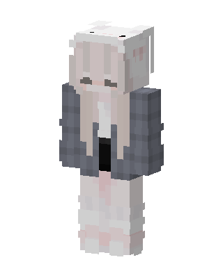 Bunny Hoodie Girl Minecraft skin