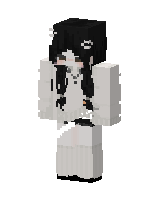 Pale Ghost Girl skin, 3D preview