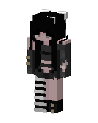 Goth Girl skin, 3D preview