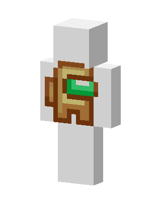 White Crewmate skin, 3D preview
