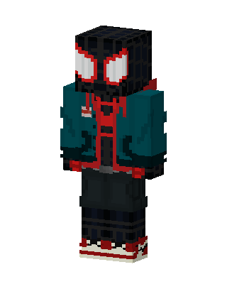 Miles Morales Minecraft skin