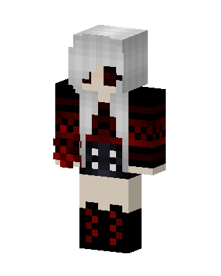 White Hero Girl skin, 3D preview