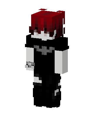 Black Ninja Girl skin, 3D preview