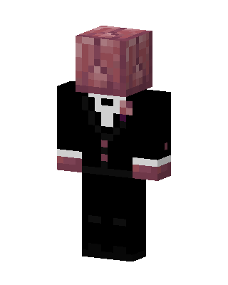Black Suit Boy skin, 3D preview