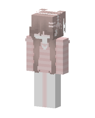 Pink Cutie Girl skin, 3D preview